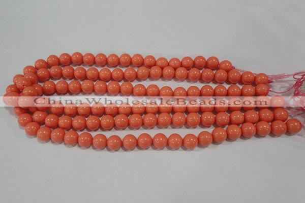 CTU1314 15.5 inches 10mm round synthetic turquoise beads