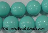 CTU1389 15.5 inches 20mm round synthetic turquoise beads