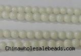 CTU1429 15.5 inches 2mm round synthetic turquoise beads