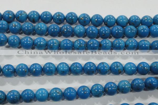 CTU1625 15.5 inches 14mm round synthetic turquoise beads