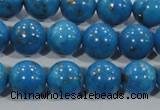 CTU1626 15.5 inches 16mm round synthetic turquoise beads