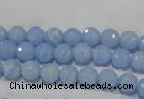 CTU1742 15.5 inches 6mm faceted round synthetic turquoise beads