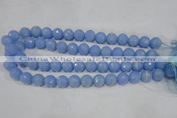 CTU1747 15.5 inches 16mm faceted round synthetic turquoise beads