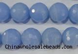 CTU1749 15.5 inches 20mm faceted round synthetic turquoise beads