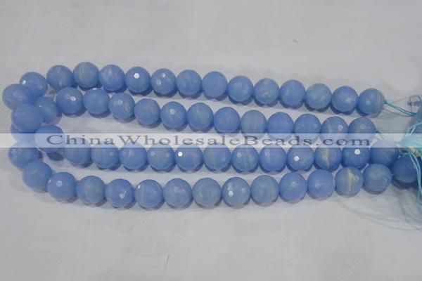 CTU1749 15.5 inches 20mm faceted round synthetic turquoise beads