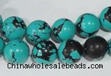 CTU1805 15.5 inches 12mm round synthetic turquoise beads