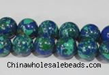 CTU1814 15.5 inches 10mm round synthetic turquoise beads