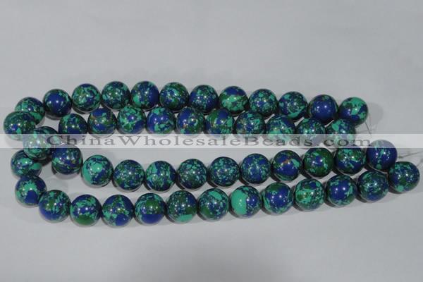 CTU1818 15.5 inches 18mm round synthetic turquoise beads