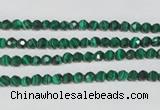 CTU1821 15.5 inches 4mm faceted round synthetic turquoise beads