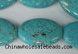 CTU1896 15.5 inches 20*30mm oval imitation turquoise beads