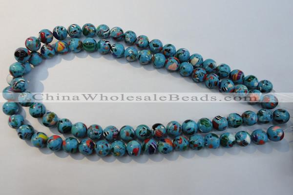 CTU2003 15.5 inches 10mm round synthetic turquoise beads