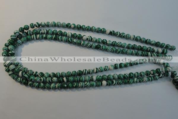 CTU2041 15.5 inches 6mm round synthetic turquoise beads