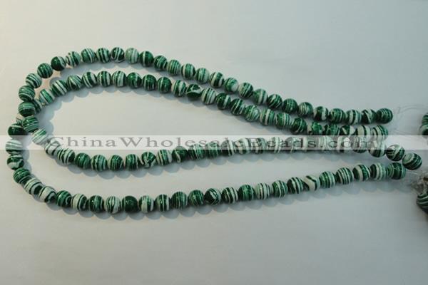 CTU2042 15.5 inches 8mm round synthetic turquoise beads