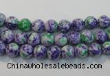 CTU2151 15.5 inches 6mm round synthetic turquoise beads