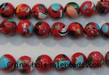 CTU2182 15.5 inches 8mm round synthetic turquoise beads