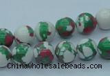 CTU225 16 inches 10mm round imitation turquoise beads wholesale
