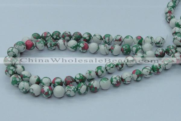 CTU226 16 inches 12mm round imitation turquoise beads wholesale