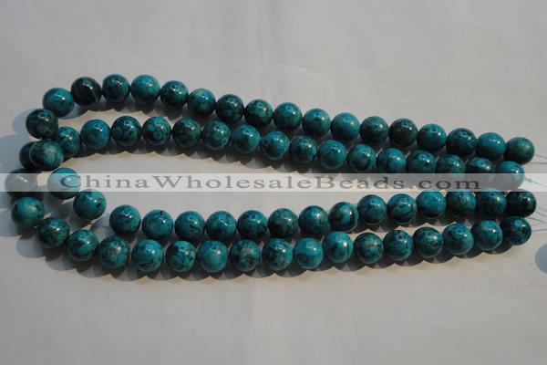 CTU2414 15.5 inches 12mm round synthetic turquoise beads
