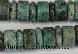 CTU2470 15.5 inches 5*16mm & 10*16mm rondelle African turquoise beads