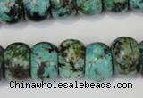 CTU2471 15.5 inches 10*14mm rondelle African turquoise beads wholesale