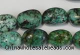 CTU2473 15.5 inches 13*18mm nuggets African turquoise beads wholesale