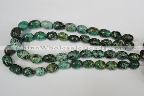 CTU2473 15.5 inches 13*18mm nuggets African turquoise beads wholesale