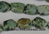 CTU2482 15.5 inches 12*16mm - 13*18mm freeform African turquoise beads