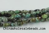 CTU406 15.5 inches 4*6mm rice African turquoise beads wholesale