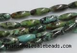 CTU408 15.5 inches 5*13mm rice African turquoise beads wholesale