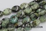CTU412 15.5 inches 8*12mm oval African turquoise beads wholesale