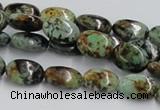 CTU413 15.5 inches 10*14mm oval African turquoise beads wholesale