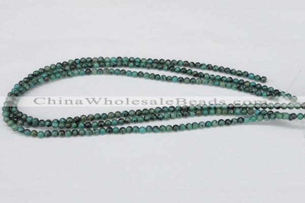 CTU425 15.5 inches 4mm round African turquoise beads wholesale