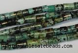 CTU485 15.5 inches 5*5mm - 5*8mm tube African turquoise beads wholesale