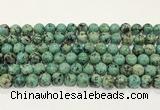 CTU514 15.5 inches 6mm round African turquoise beads wholesale