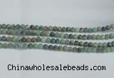 CTU563 15.5 inches 6mm round matte african turquoise beads