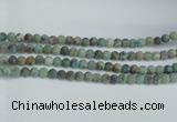 CTU564 15.5 inches 8mm round matte african turquoise beads