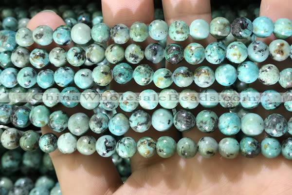 CTU571 15.5 inches 6mm round african turquoise beads wholesale