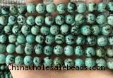 CTU582 15.5 inches 8mm round natural african turquoise beads