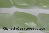 CTW417 15.5 inches 20*30mm faceted & twisted New jade gemstone beads