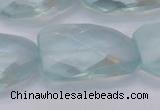 CTW503 15.5 inches 20*30mm faceted & twisted synthetic quartz beads