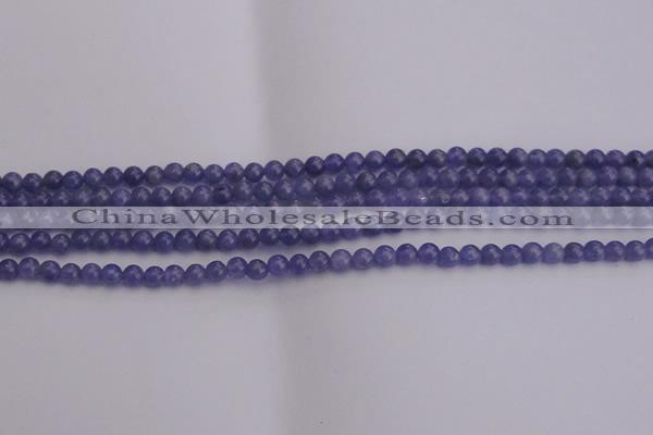 CTZ500 15.5 inches 4mm round natural tanzanite gemstone beads