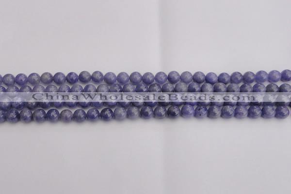 CTZ502 15.5 inches 7mm round natural tanzanite gemstone beads