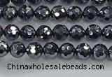 CTZ620 15.5 inches 4mm faceted round terahertz beads wholesale