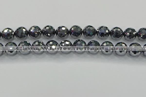 CTZ624 15.5 inches 12mm faceted round terahertz beads wholesale