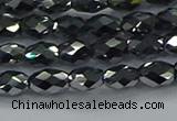 CTZ646 15.5 inches 5*8mm faceted rice terahertz beads wholesale