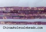 CUBS03 15 inches 4*13mm cuboid synthetic sea sediment jasper beads