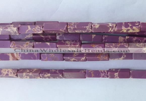 CUBS03 15 inches 4*13mm cuboid synthetic sea sediment jasper beads