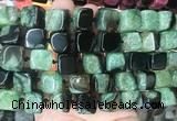 CUBS123 15 inches 12*13mm cube agate gemstone beads wholesale