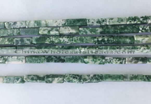 CUBS14 15 inches 4*13mm cuboid Qinghai jade beads wholesale