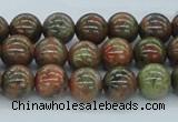 CUG03 15.5 inches 10mm round unakite gemstone beads wholesale